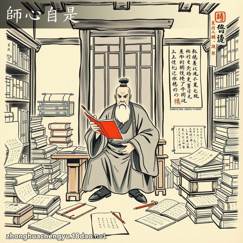 師心自是 - 中華成語配圖