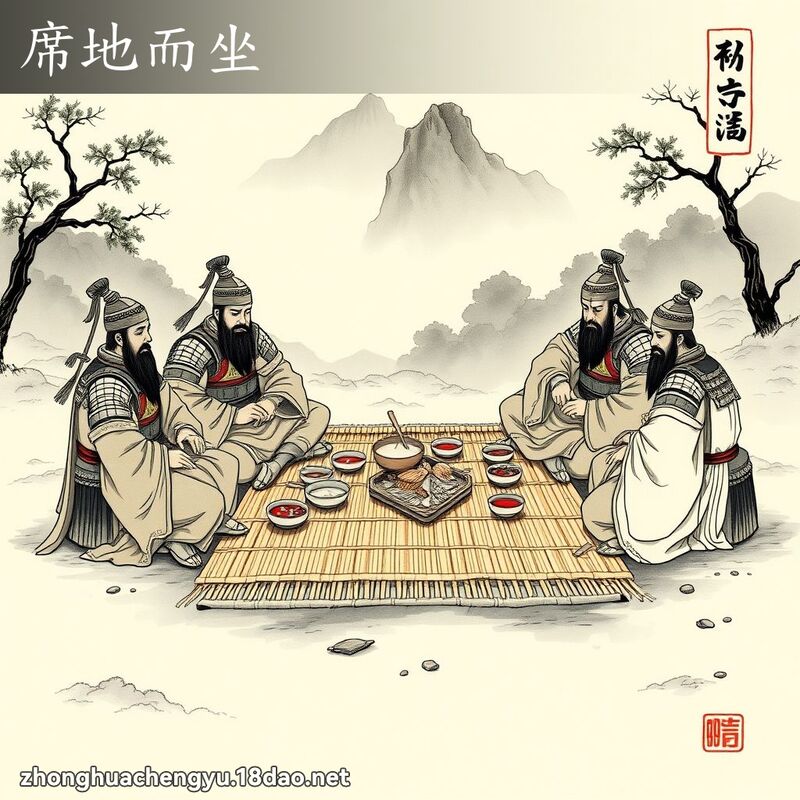 席地而坐 配图