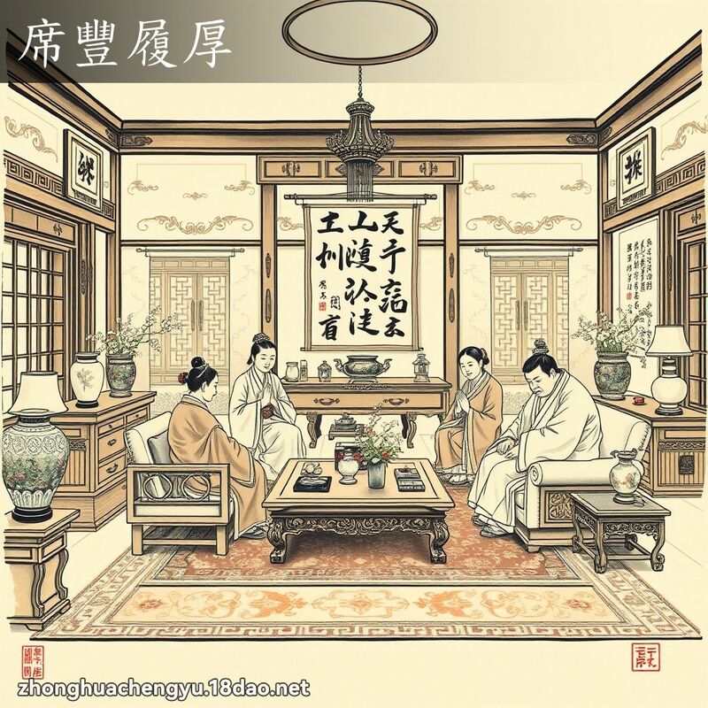 席豐履厚 - 中華成語配圖