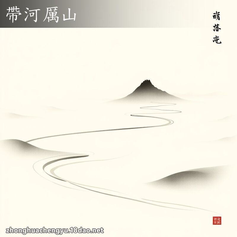 帶河厲山 - 中華成語配圖