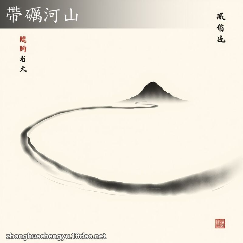 帶礪河山 - 中華成語配圖