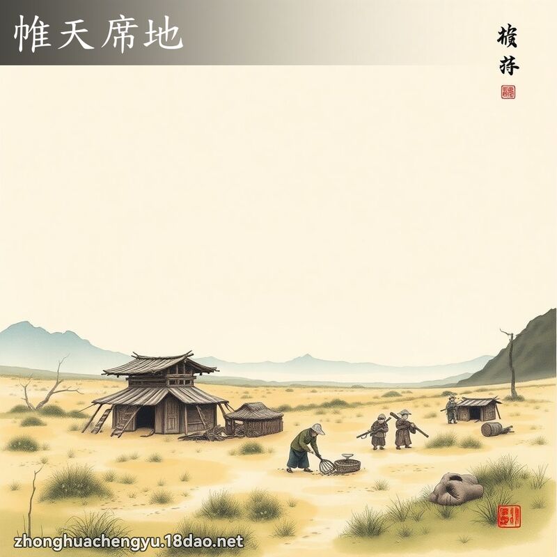帷天席地 - 中華成語配圖