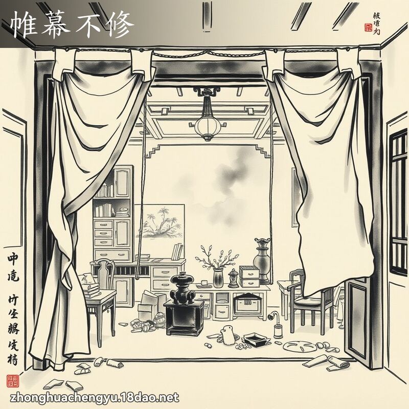 帷幕不修 配图