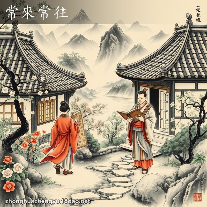 常來常往 - 中華成語配圖