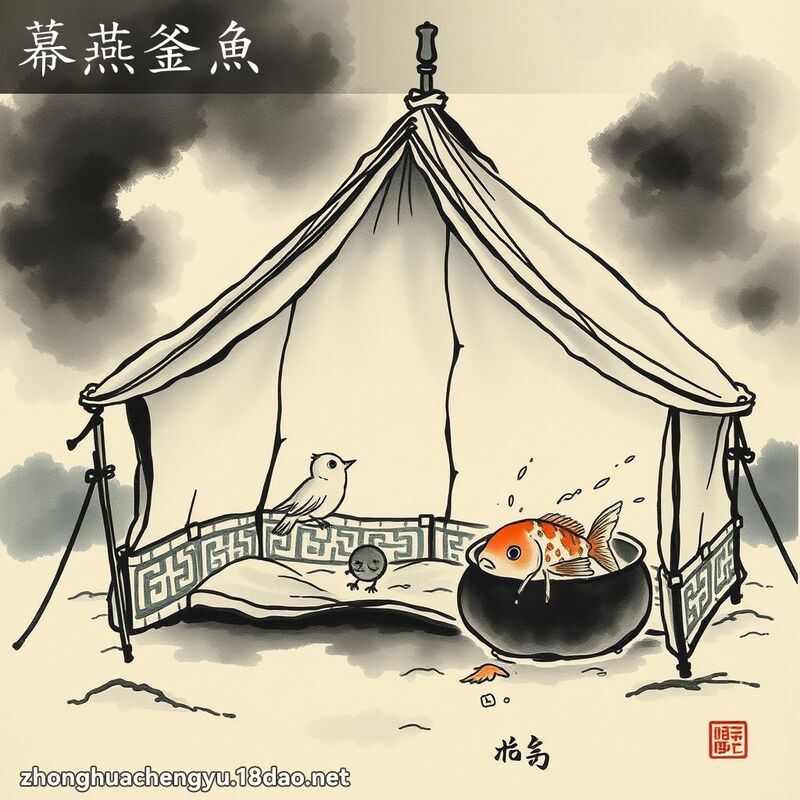 幕燕釜魚 配图