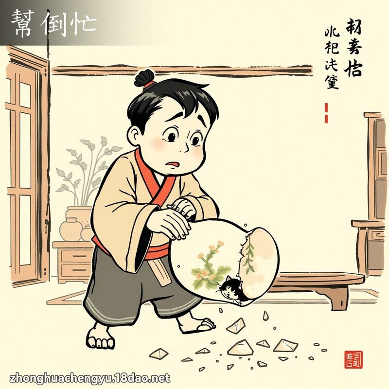 幫倒忙 - 中華成語配圖