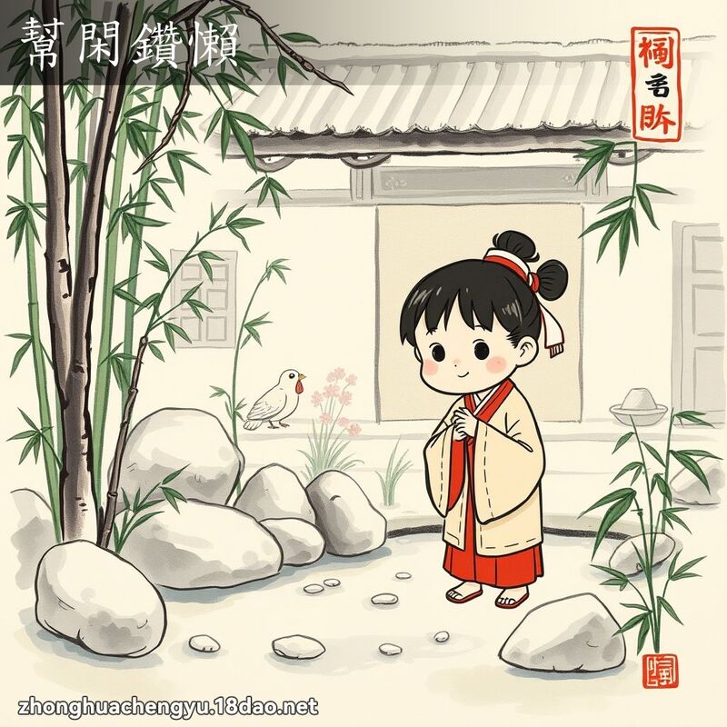 幫閑鑽懶 - 中華成語配圖