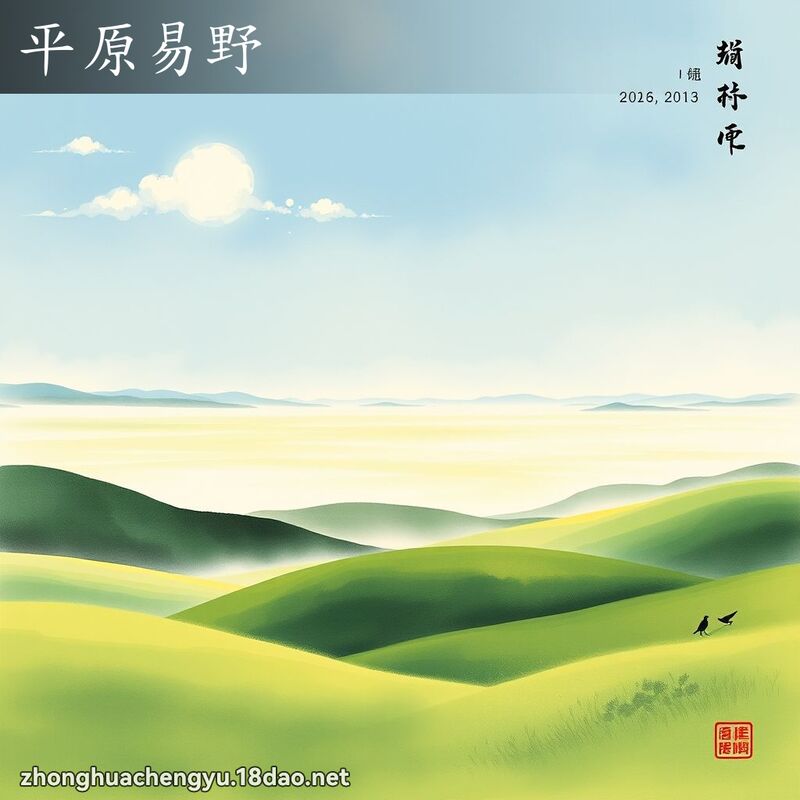 平原易野 - 中華成語配圖