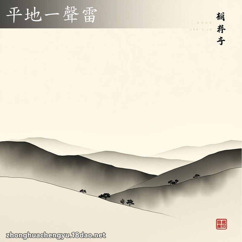 平地一聲雷 配图