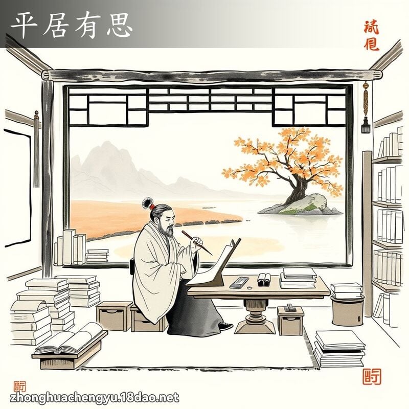 平居有思 - 中華成語配圖