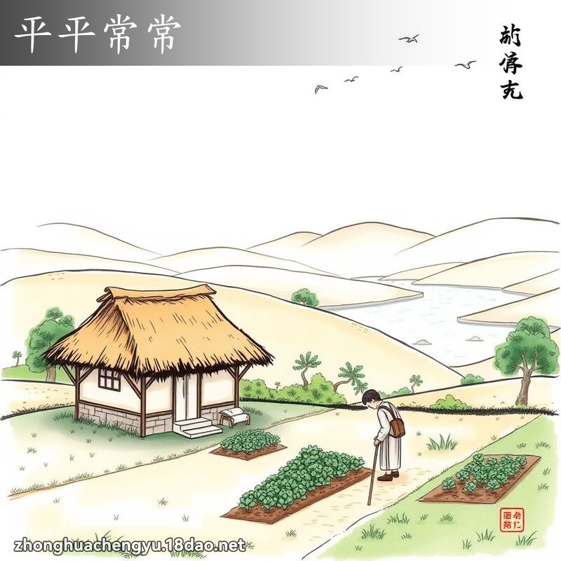 平平常常 - 中華成語配圖
