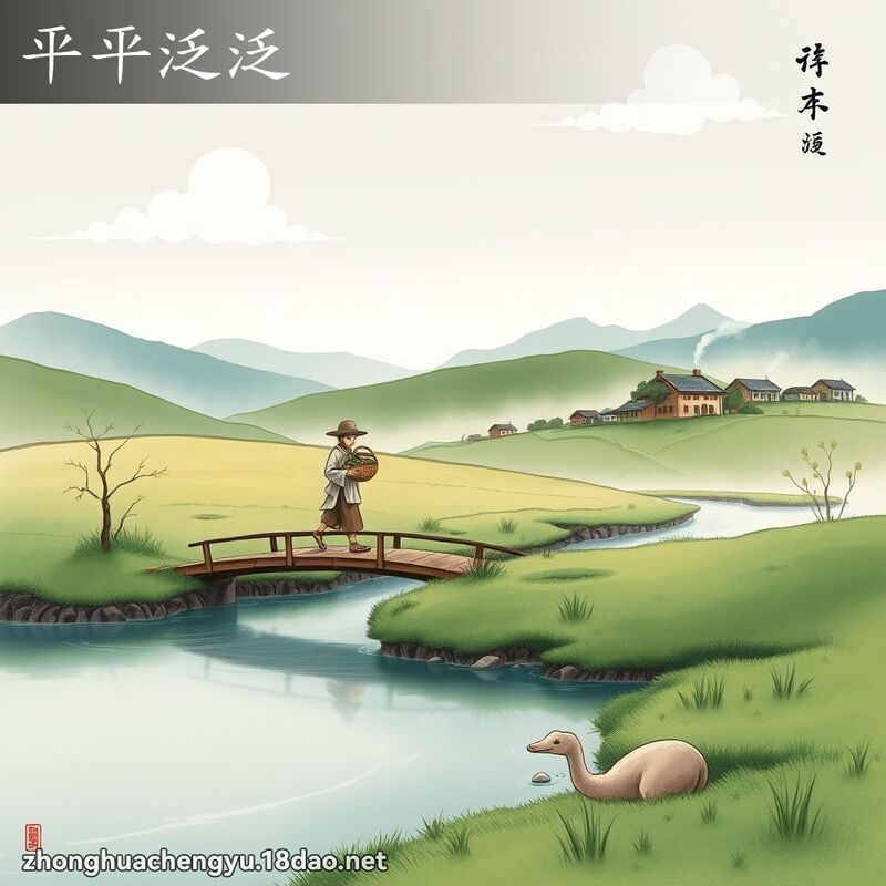平平泛泛 - 中華成語配圖