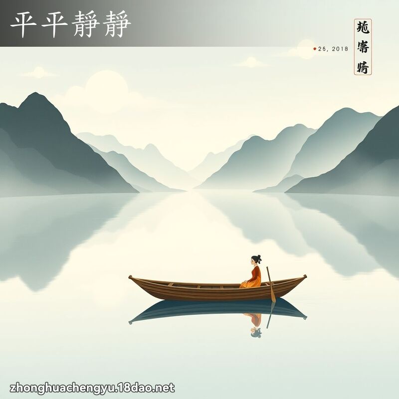 平平靜靜 - 中華成語配圖