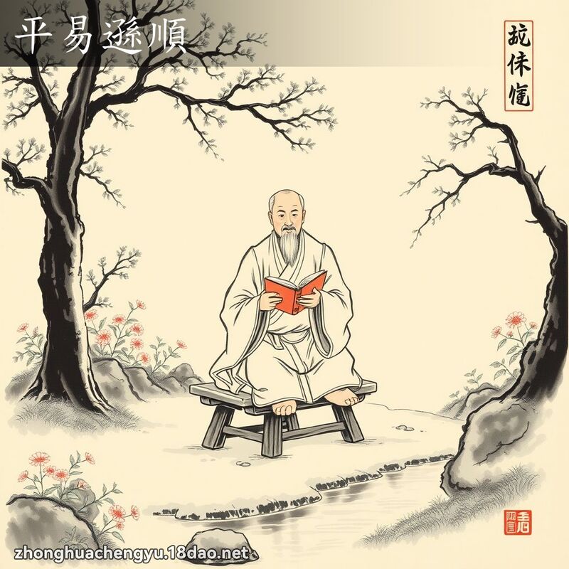 平易遜順 - 中華成語配圖