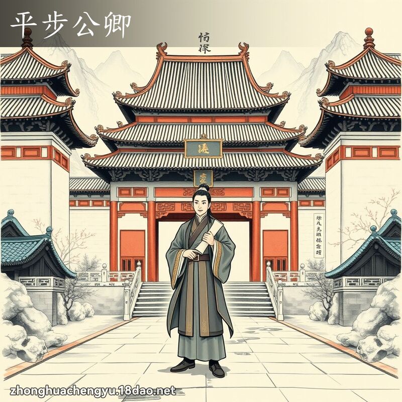 平步公卿 - 中華成語配圖