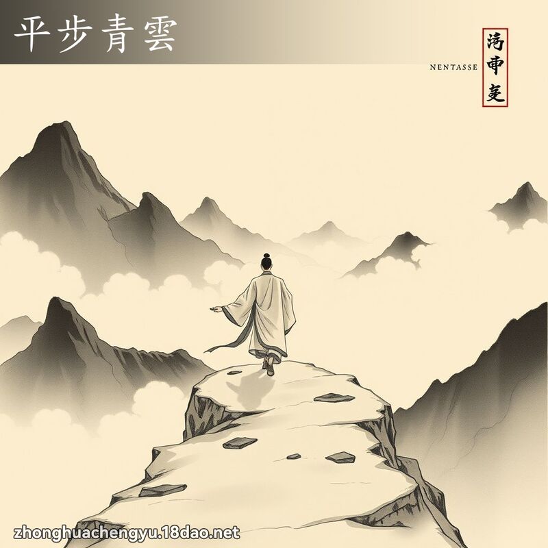 平步青雲 - 中華成語配圖