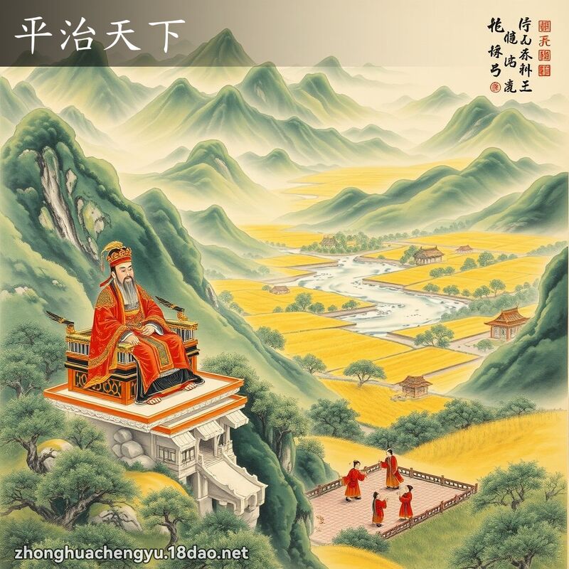 平治天下 - 中華成語配圖