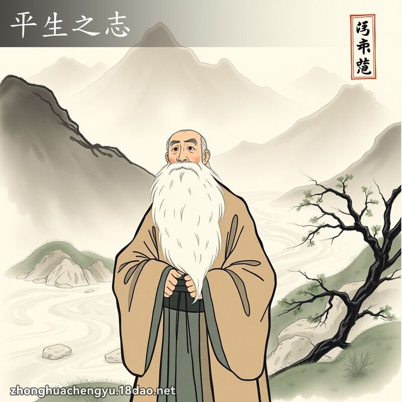 平生之志 - 中華成語配圖