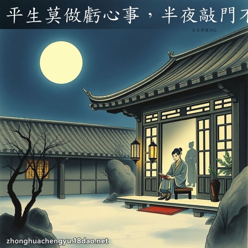 平生莫做虧心事,半夜敲門不吃驚 配图