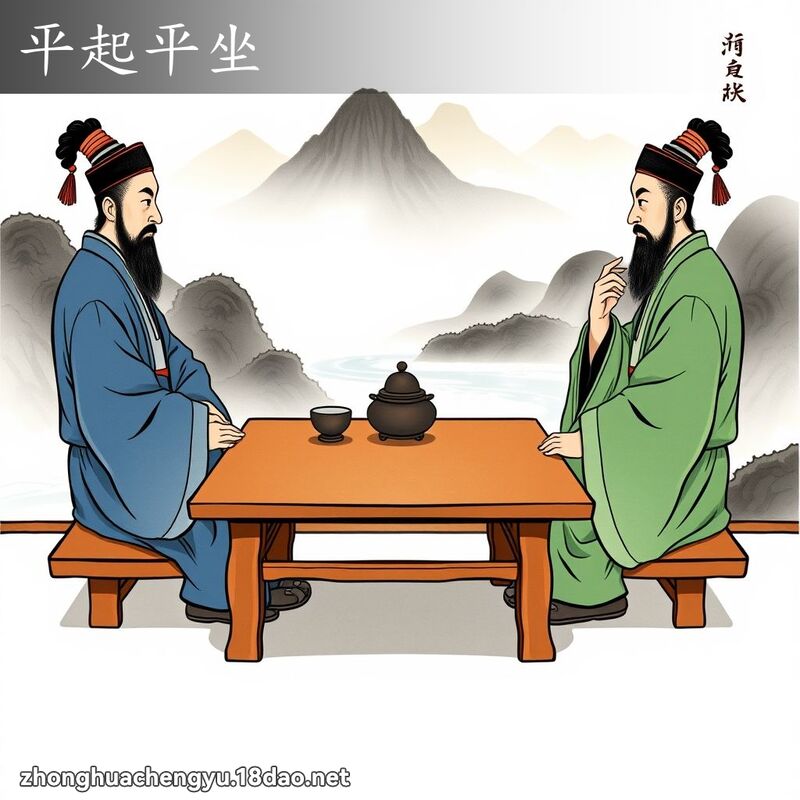 平起平坐 配图