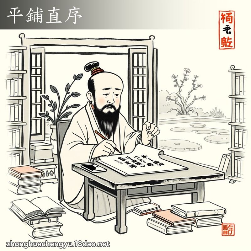 平铺直序 - 中华成语配图