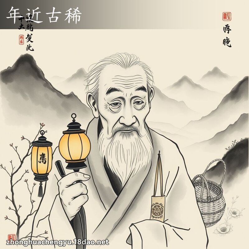 年近古稀 配图