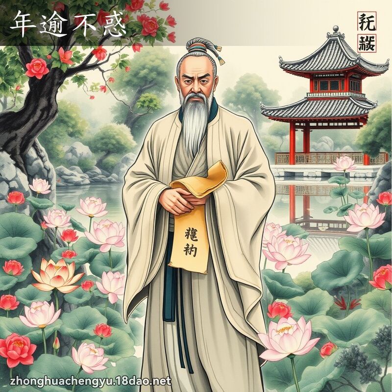 年逾不惑 - 中華成語配圖
