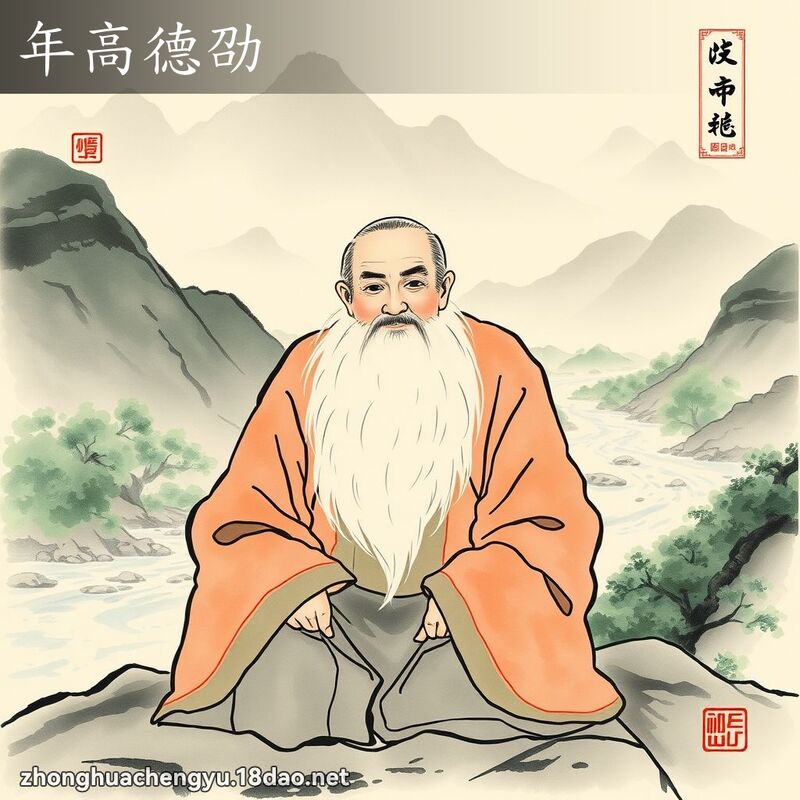 年高德劭 - 中華成語配圖