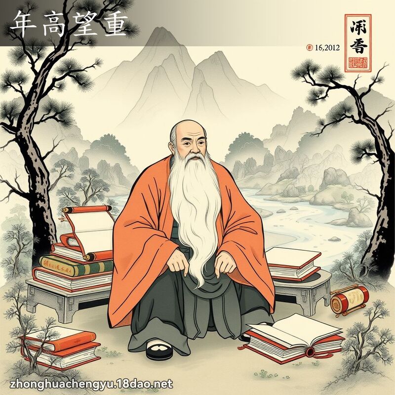 年高望重 - 中華成語配圖
