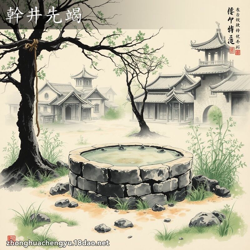 幹井先竭 - 中華成語配圖