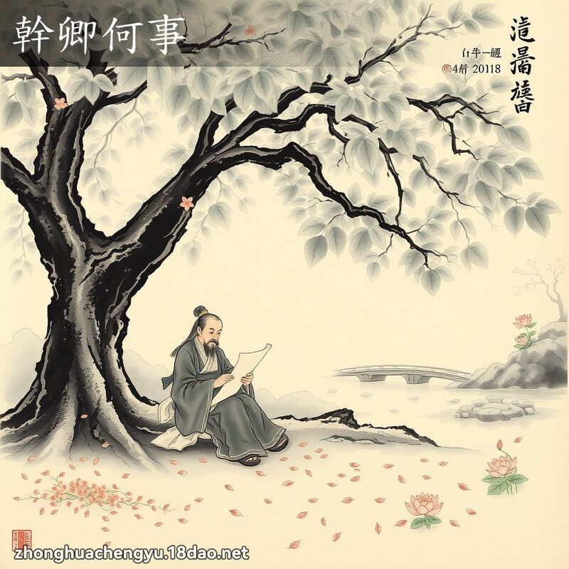 干卿何事 - 中华成语配图