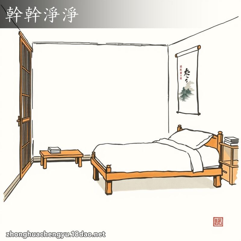 幹幹淨淨 配图