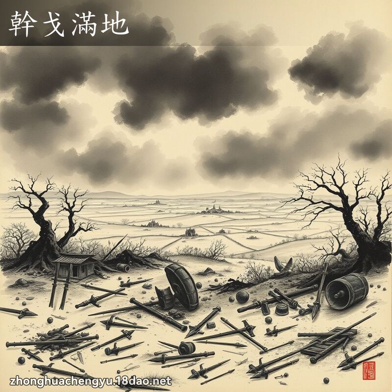 幹戈滿地 配图