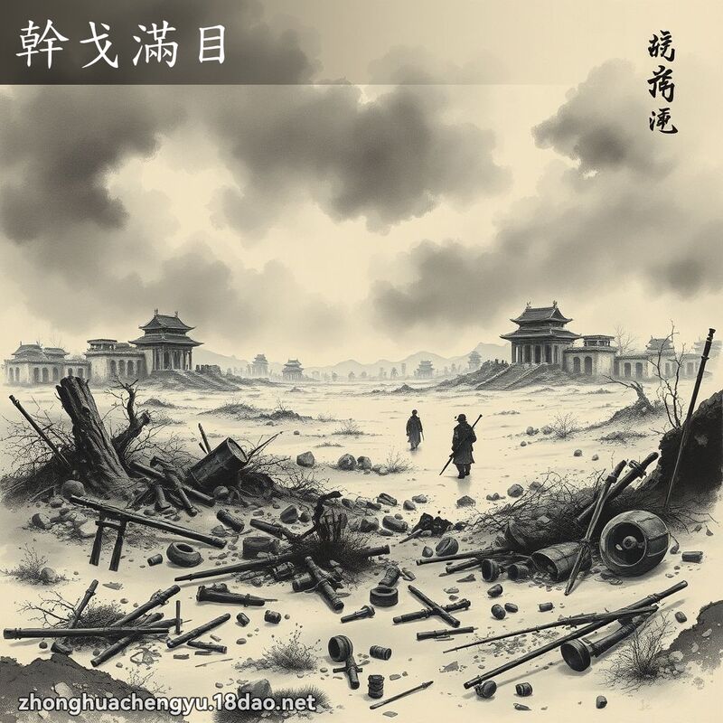 幹戈滿目 配图