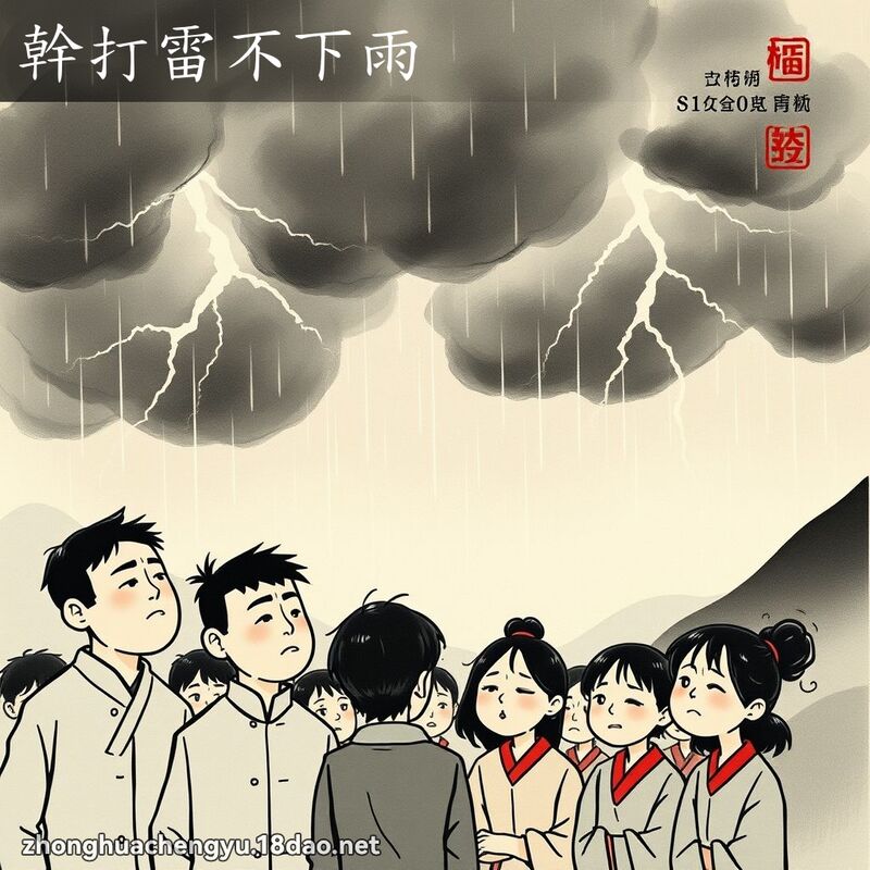 幹打雷不下雨 配图