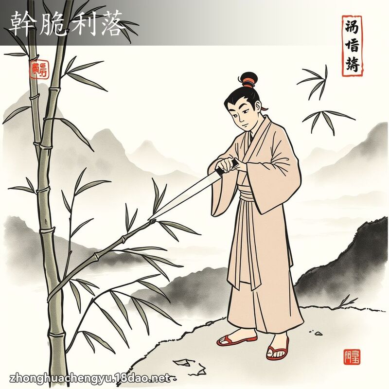 幹脆利落 配图