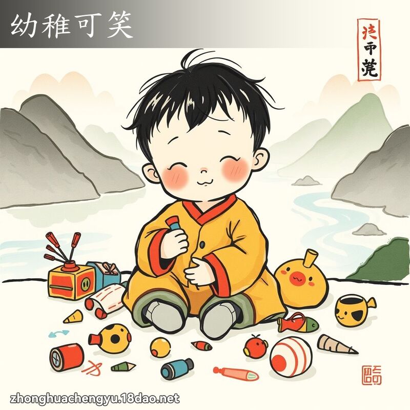 幼稚可笑 配图