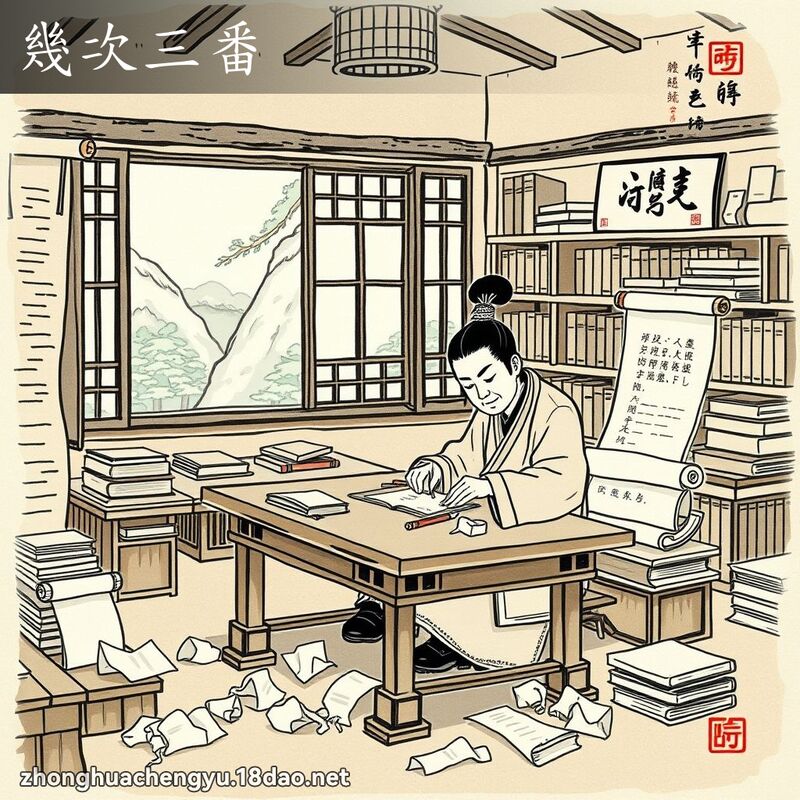 幾次三番 配图