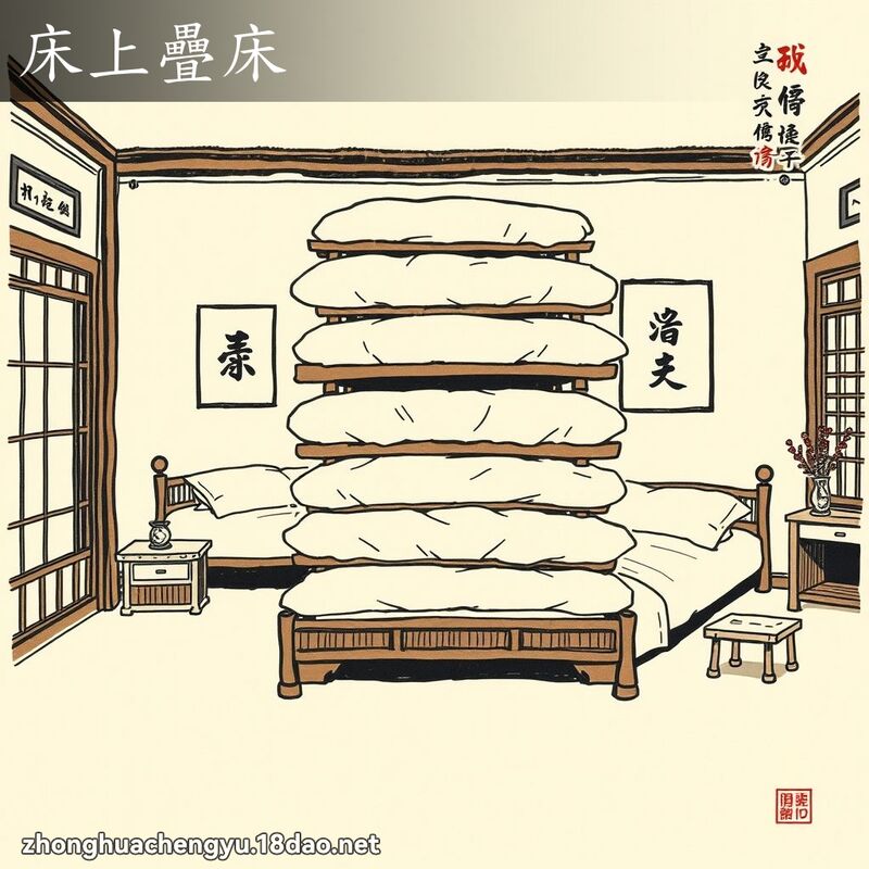 床上疊床 配图