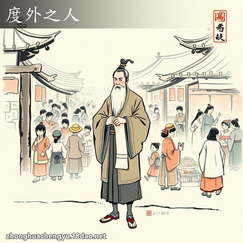 度外之人 - 中華成語配圖