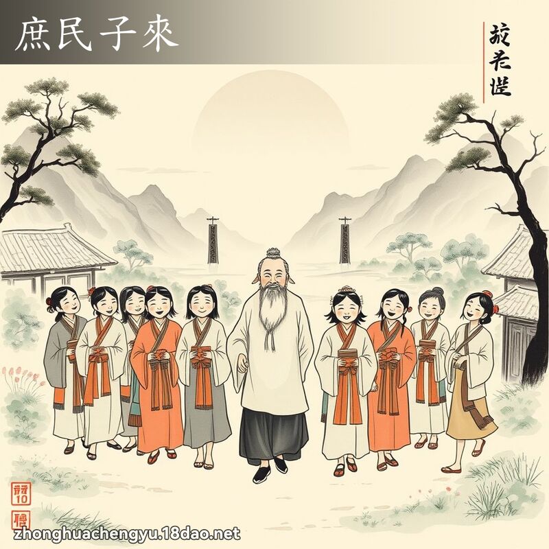 庶民子來 配图