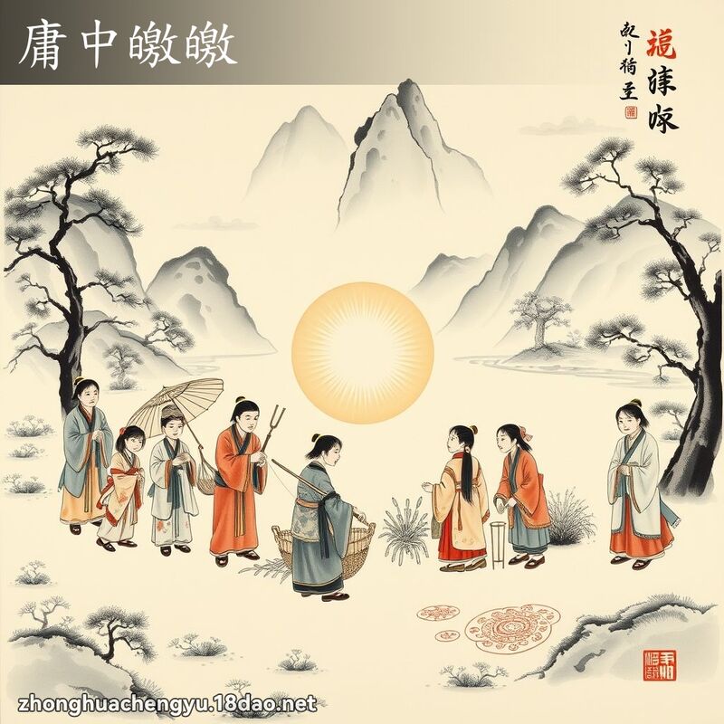 庸中皦皦 - 中華成語配圖