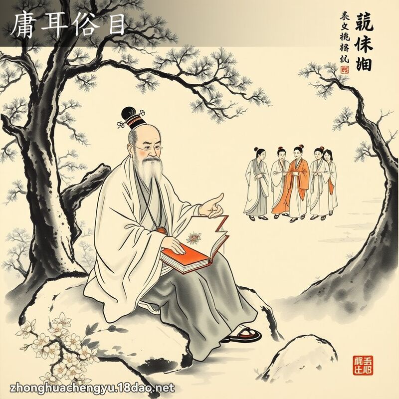 庸耳俗目 - 中华成语配图
