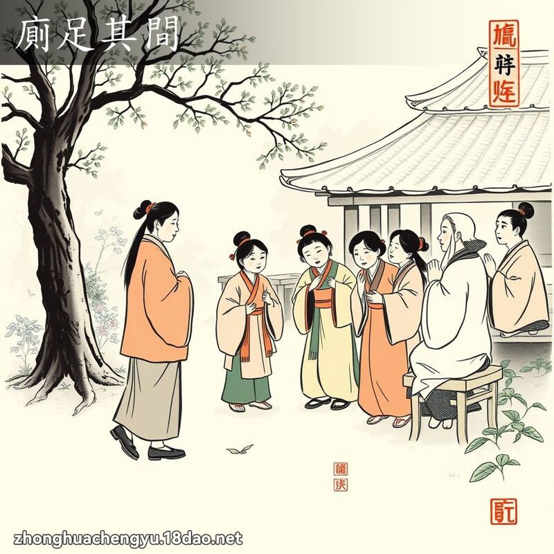 廁足其間 - 中華成語配圖