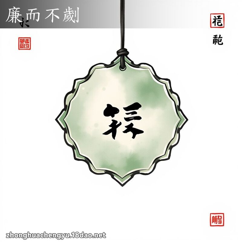 廉而不劌 配图