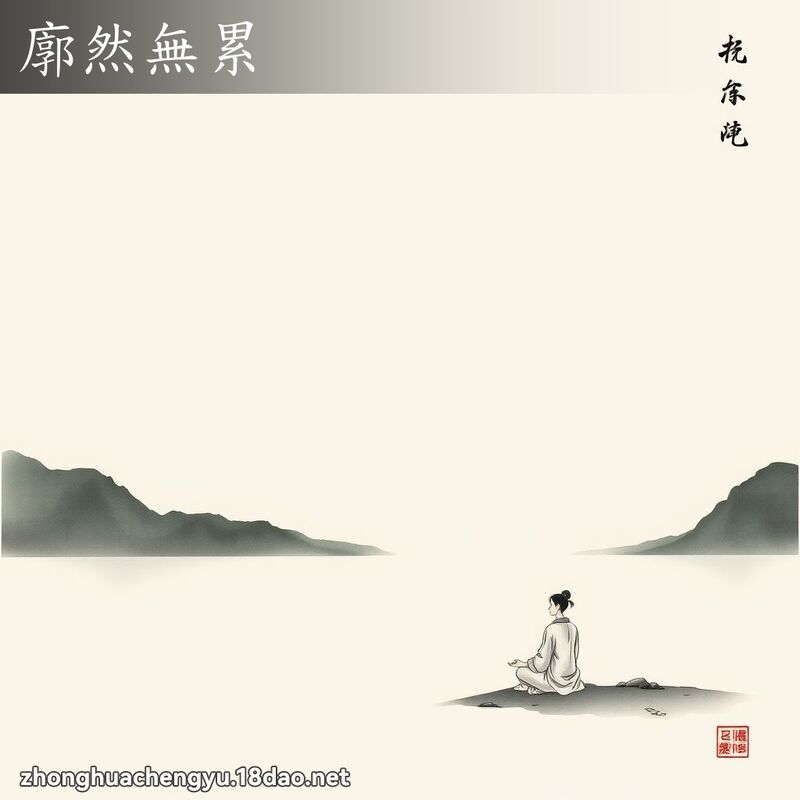 廓然無累 - 中華成語配圖