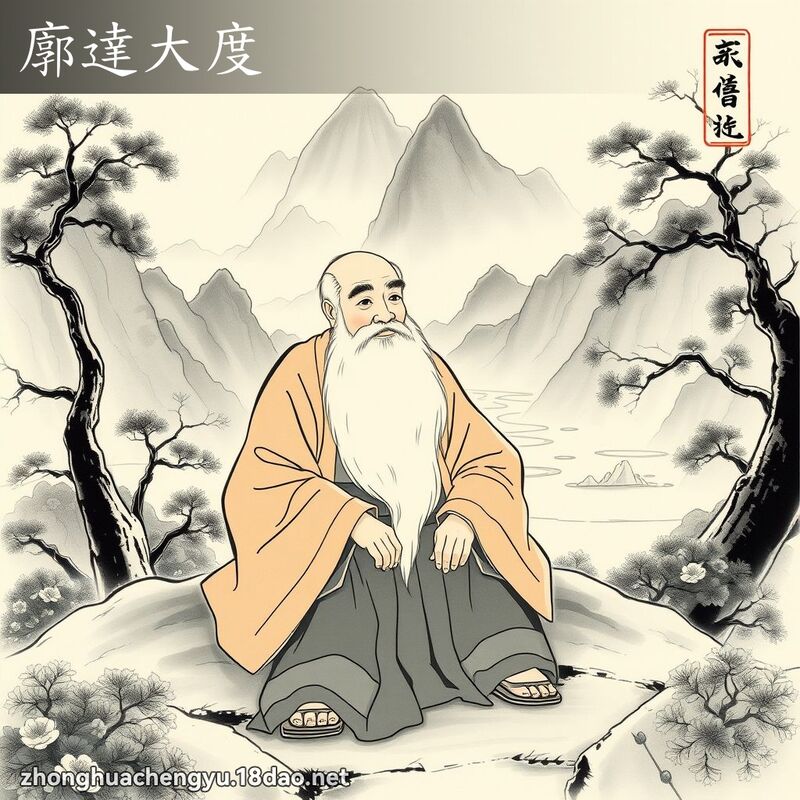 廓達大度 - 中華成語配圖