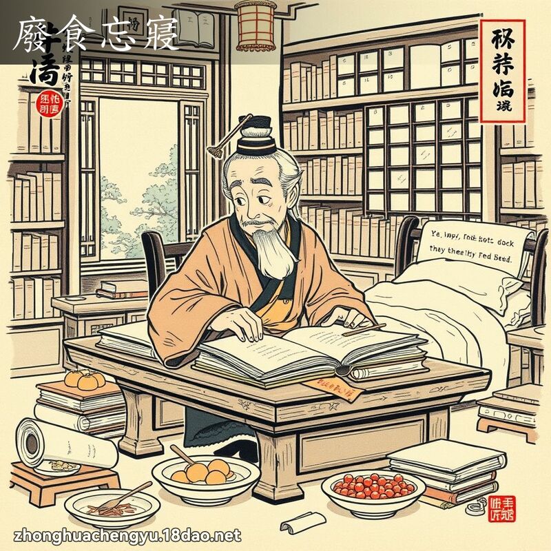 廢食忘寢 配图