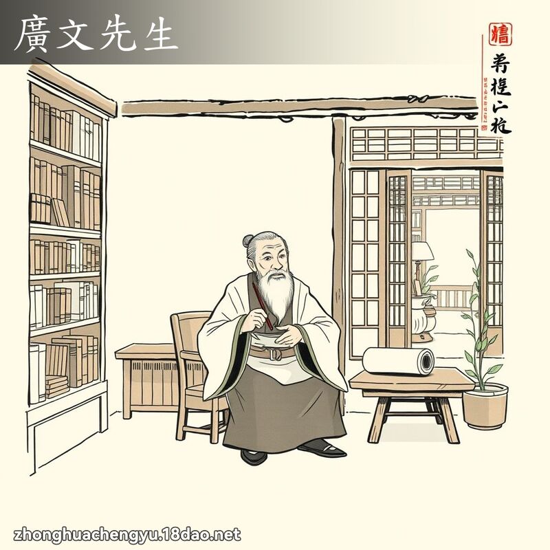 廣文先生 配图
