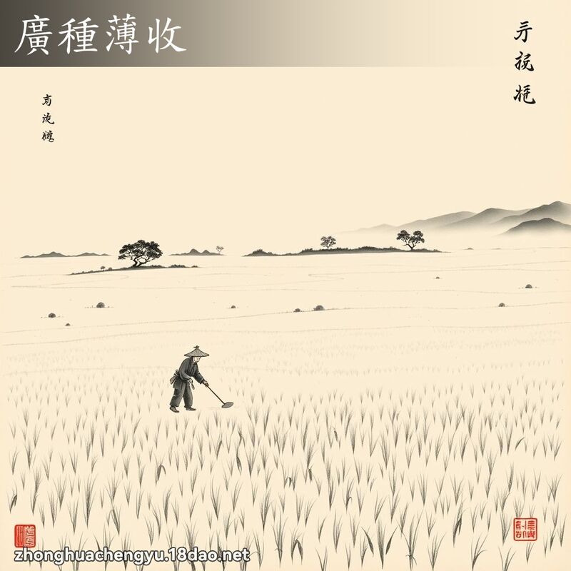 廣種薄收 配图